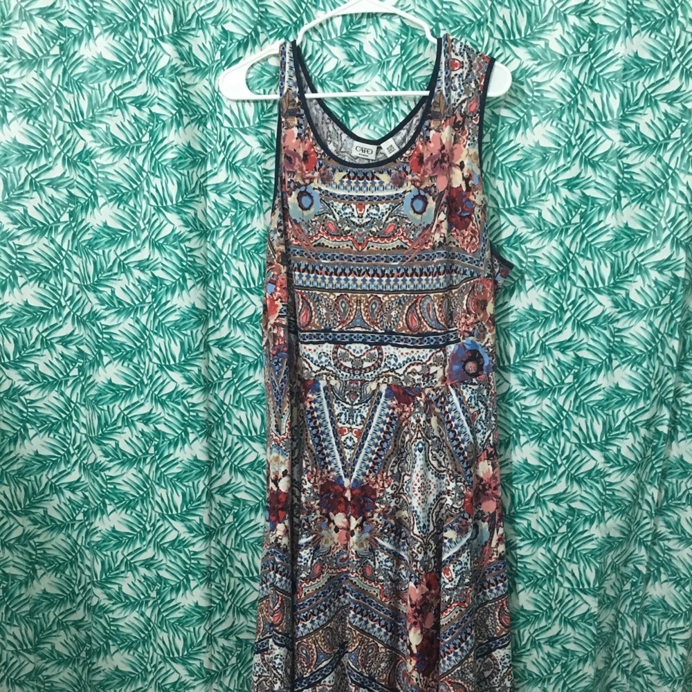 Multi-pattern flowy dress form Catos . Size 18w/20